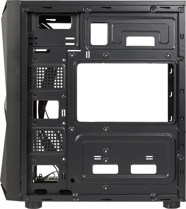 Корпус ATX Aerocool Glider Cosmo-G-BK-v1, Midi-Tower, без БП, черный