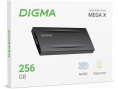 Накопитель SSD Digma USB3.2 Gen2x2 256GB DGSM8256G2MGG MEGA X 1.8" темно-серый