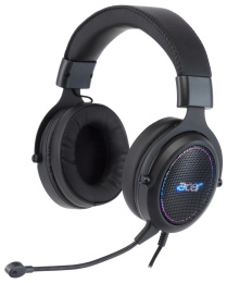Гарнитура игровая Acer AHW120,  для компьютера, мониторные,  проводные, черный [zl.hdscc.01c]