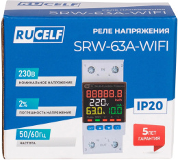 Стабилизатор напряжения Rucelf SRW-63A-WIFI однофазный белый