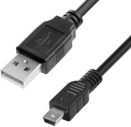 Greenconnect Кабель 1.8m USB 2.0, AM/mini 5P, черный, 28/28 AWG, экран, армированный, морозостойкий