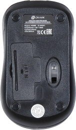 OKLICK Мышь Оклик 445MW черный оптическая 1600dpi беспров. USB 3but 945817