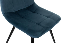 Стул для дома Бюрократ CH-K1 синий Holland 58 металл черный на ножках CH-K1_1/HL58