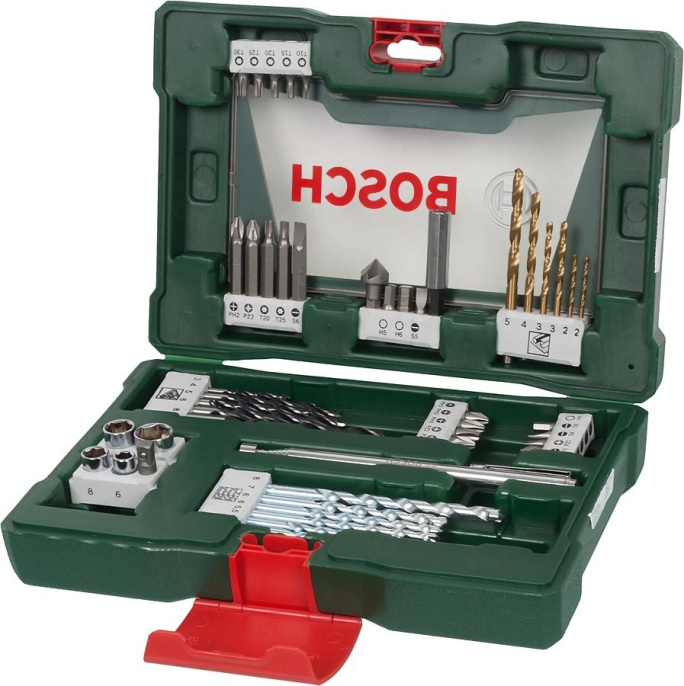 Набор принадлежностей Bosch V-line 48 предметов жесткий кейс 2607017303