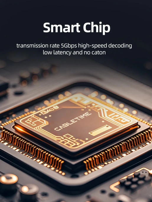 Адаптер видеозахвата CABLETIME CB64G (CT-ACHC-AG) USB A+C на HDMI, 1080p