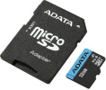 Карта памяти microSDHC UHS-I U1 A-Data Premier 32 ГБ, 85 МБ/с, 10X, Class 10, AUSDH32GUICL10A1-RA1,  1 шт., переходник SD
