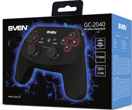 Беспроводной геймпад Sven GC-2040 11 кл. 2 стика, D-pad, Soft Touch, PC/PS3/Android/Xinput