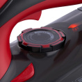 Утюг DOMFY DSC-EI502, с паровым ударом, 2400Вт, с автоотключением, черный и красный