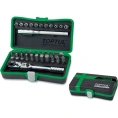 Набор головок TOPTUL MINI 1/4" 6 гранные, 34 предмета GADW3401