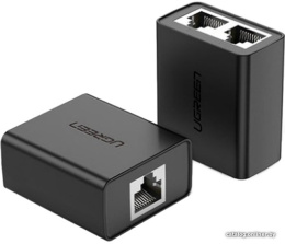 Удлинитель/разветвитель UGREEN CM210 50923 RJ 45 1 to 2 Ethernet Converter 2 шт. Цвет: черный (50923_)