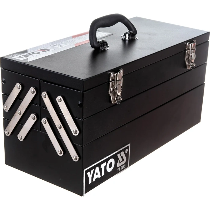 3-х ярусный металлический ящик для инструмента YATO 460х200х225мм YT-0885