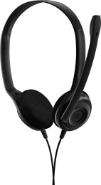 Гарнитура EPOS Sennheiser PC 3 Chat,  для контактных центров, накладные,  проводные, черный [1000430]
