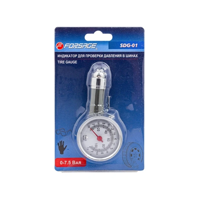 Индикатор для проверки давления в шинах Forsage 0-7.5 bar F-SDG-01 57011