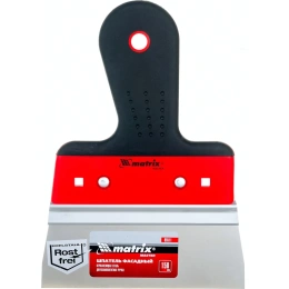 Фасадный шпатель из нержавеющей стали, 150 мм, узкое полотно, 2-компонентная ручка MATRIX 85511