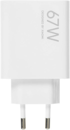 Сетевое зар./устр. Xiaomi 67W HyperCharge Power Adapter 67W 3.25A PD USB универсальное белый BHR07SKEU