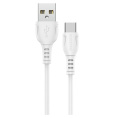 BOROFONE BX51/ USB кабель Type-C/ 1m/ 3A/ White (B-43947)