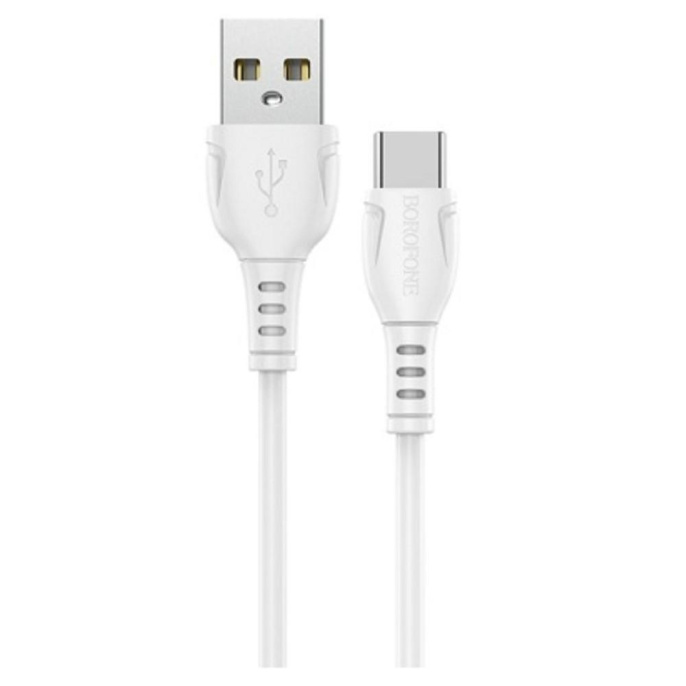 BOROFONE BX51/ USB кабель Type-C/ 1m/ 3A/ White (B-43947)