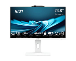 Моноблок MSI Pro AP242P 14M AIO 23.8" FHD 1920x1080 IPS AG Non-touch, Сore i5-14400 2.5GHz , 8Gb DDR5 1x8Gb , 512Gb SSD m.2, Intel UHD, WiFi+BT, Camera, WirelessKB&mouse, NoOS, 1y war-ty, White 9S6-AE0622-846