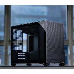 Корпус без блока питания Case JONSBO D32 STD, Mini-Tower, TG, no fan, 1xUSB-A 3.0 + 1xUSB-C 3.1, mATX, mITX Black (D32 STD BLACK)