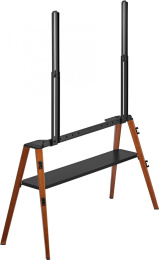 Подставка для телевизора Cactus CS-ST3647BKWN, 49-75", напольный, черный  / орех