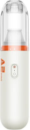 Автомобильный пылесос Baseus A2Pro (6000pa) с зарядкой Type-C White (VCAQ040002) (12V, емкость: 120мл, 48Вт, продолжительность: 30 минут, время зарядки: 3.5ч, 65дБ, тип контроллера: кнопка)