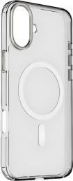 Чехол для смартфона Momax CaseForm Play для iPhone 16 Plus MXAP24LT совместимость с MagSafe, покрытие с защитой от УФ-излучения, поверхность: матовая, материал: полиуретан, алюминий, цвет: прозрачный