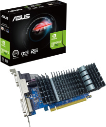 Видеокарта ASUS NVIDIA GeForce GT 710 GT710-SL-2GD5-BRK-EVO 2ГБ GDDR5, Low Profile, Ret
