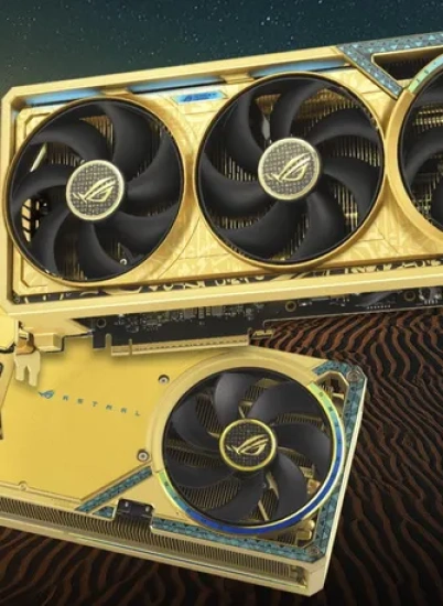 Asus представила видеокарту ROG Astral GeForce RTX 5080 Dhahab, в которой 6 грамм настоящего золота