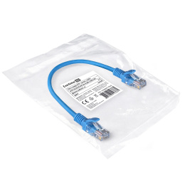 Патч-корд LSZH ExeGate UTP-RJ45-RJ45-5e-0,3M-LSZH-BL, UTP, cat.5e, 0.3м, синий EX286371RUS