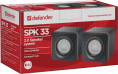 Defender#1 Акустическая 2.0 система SPK 33 5 Вт, питание от USB (65633)