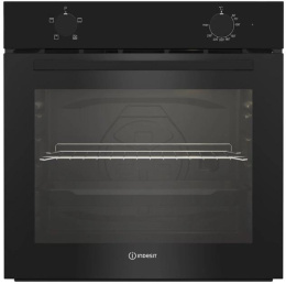Духовой шкаф электрический Indesit IFE 2420 BL, 72л, дверца с 2 стеклами, черный
