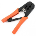 Обжимной универсальный инструмент Cablexpert с фиксатором для витой пары и тел.линии T-568R