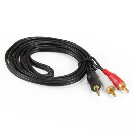 Кабель аудио ExeGate EX-CCA-458-1.8 3.5mm Jack M/2xRCA M, 1,8м, позолоченные контакты EX301119RUS