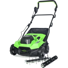 Аккумуляторный аэратор-скарификатор Greenworks 40V, бесщеточный, без АКБ и ЗУ 2517607