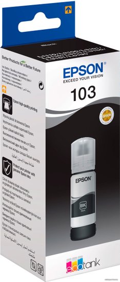 Чернила Epson 103 C13T00S14A черный 65мл для Epson L3100/3110/3150