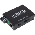 Оптический медиаконвертер OSNOVO OMC-1000-11S5a Gigabit Ethernet для передачи Ethernet по одному волокну одномодового оптического кабеля до 20км (по многомодовому кабелю до 500м). sct0489