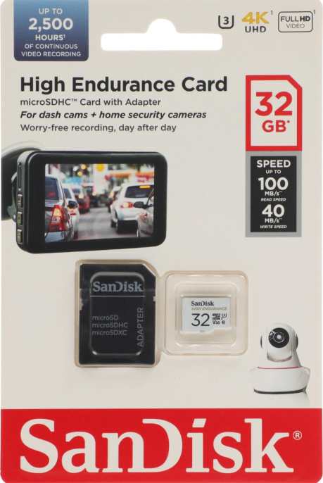 Карта памяти MICRO SDHC 32GB UHS-3 SDSQQNR-032G-GN6IA SANDISK
