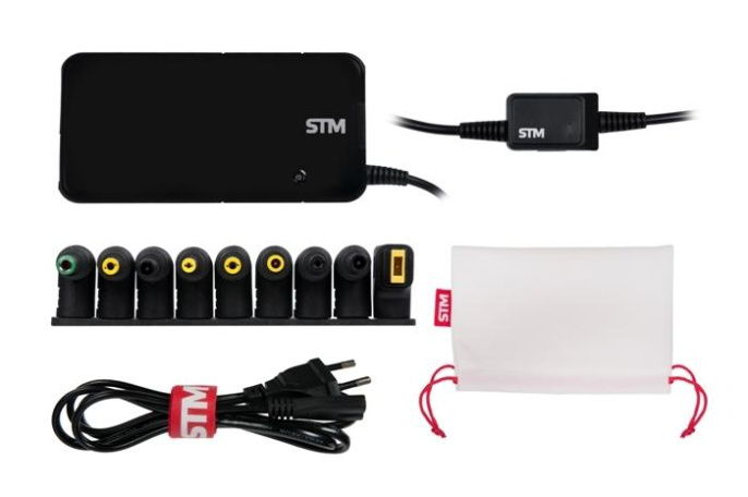 Универсальный адаптер для ноутбуков на 90Ватт/ NB Adapter STM Dual DLU90, 90W, EU AC power cord& Car Cigaratte Plug, USB 2.1A