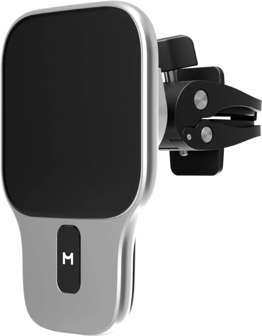Автомобильный комплект Magssory Prime Geo KIT021 Серебристый (KIT021s) (для Apple, с магнитами, совместимый с MagSafe, 5V/2А, 9V/1.67А, 12V/2А, 15 Вт, Qi, Quick Charger, Power delivery)