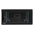 Шкаф телекоммуникационный 19" настенный 4U ExeGate EC-WM-4U.600.G.BLACK 19”, 4U, 600x600x280mm ШхГхВ , передняя дверь закаленное стекло, съемные боковые панели, пыле- и влагозащита IP23, черный RAL 9004 EX300262RUS