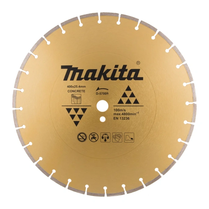 Диск алмазный сегментированный по бетону 400x20/25.4 мм Makita D-57009