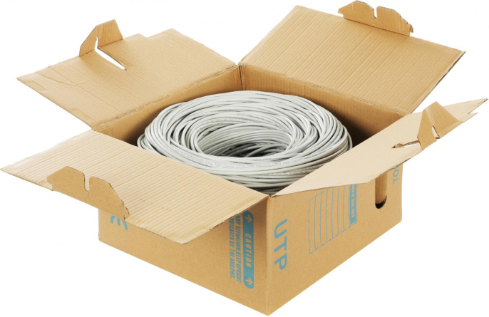 Кабель сетевой UTP4PCU UTP 4 пары cat.5E solid 0.50мм Cu 305м