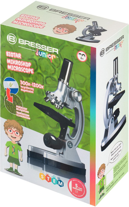 Микроскоп Bresser Biotar монокуляр 300-1200x на 3 объектива
