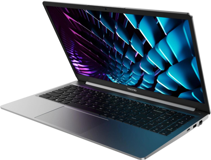 Ноутбук Tecno MegaBook K15SDA Ryzen 5 7430U 8Gb SSD512Gb AMD Radeon Graphics 15.6" IPS FHD (1920x1080) Windows 11 Home grey WiFi BT Cam 6060mAh (71005000619)