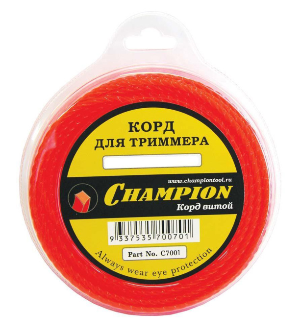 Леска для садовых триммеров CHAMPION C7001,  1.6мм, 15м