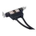 Cablexpert Планка на заднюю панель низкопрофильная, 1 порт COM/RS-232/DB9-M CCUSBRECEPTACLE-LP