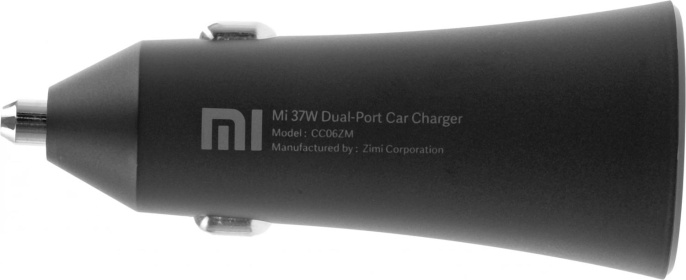 Автомобильное зарядное устройство Xiaomi Mi 37W Dual-Port Car Charger, 2xUSB-A, 37Вт, 3A, черный [gds4147gl]