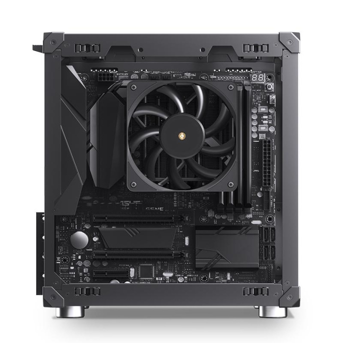 Корпус без блока питания Case JONSBO C6, Mini-Tower, no fan, 1xUSB-A 3.0 + 1xUSB-C 3.1, mATX, mITX Black