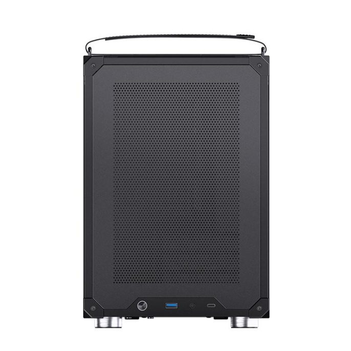 Корпус без блока питания Case JONSBO C6 MAX Handle, Mini-Tower, TG, no fan, 1xUSB-A 3.0 + 1xUSB-C 3.1, mATX, mITX Black