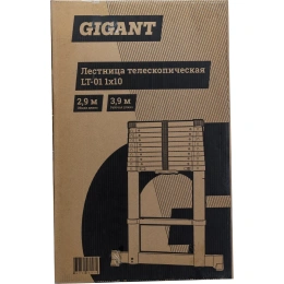 Лестница телескопическая 2.9м Gigant LT-01 1x10